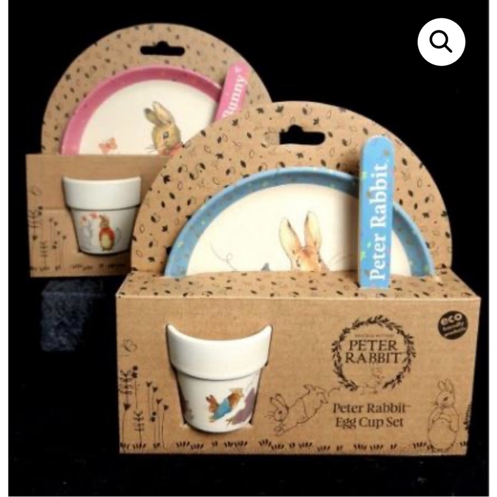 Peter Rabbit Egg Cup Set - Blue one only Perfect Easter Basket Stuffer